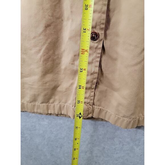 Lauren Jeans Co RALPH LAUREN Womens Sz 2 Dress Cotton Safari Tan Roll Tabs Belt - Picture 11 of 16